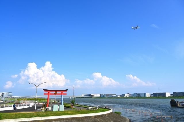 大田区羽田空港多摩川の終点の風景.jpg